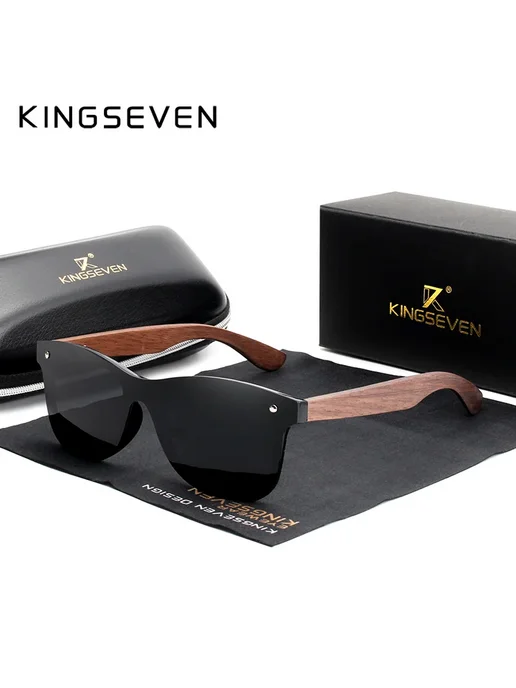 KingSeven NW-5504 Солнцезащитные очки из дерева, вариант