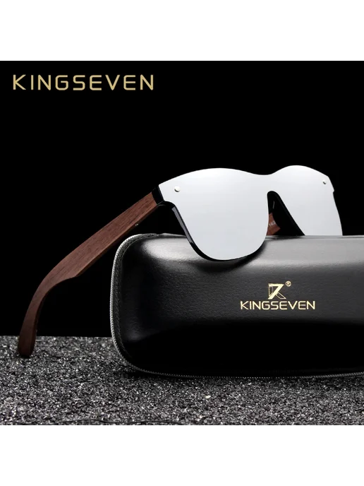 KingSeven NW-5504 Солнцезащитные очки из дерева, вариант, фото 2