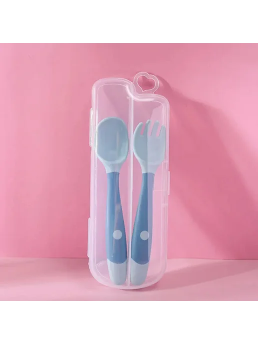 DHDH Гибкие ложки и вилки для кормления TD1276 fork spoon set Box, вариант
