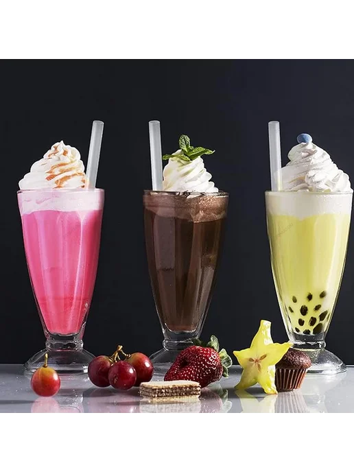 ZOMASOU Jumbo Smoothie Straws 600Pcs (11mm)White, 600 шт, фото 4