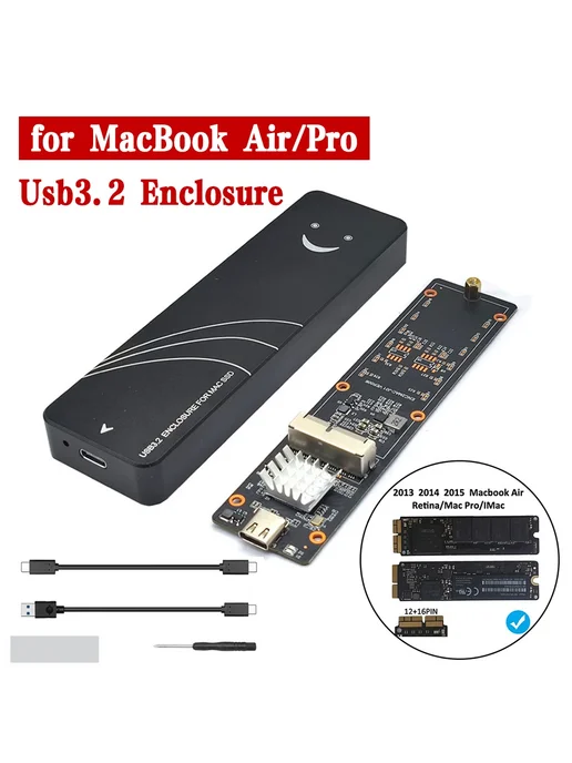 IRhasta Корпус для SSD для Macbook USB 3.2 2 Cables, вариант, фото 2
