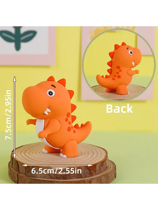 Нет бренда Топпер для торта с динозаврами Зеленый, Dinosaur Set C, зеленый, фото 4
