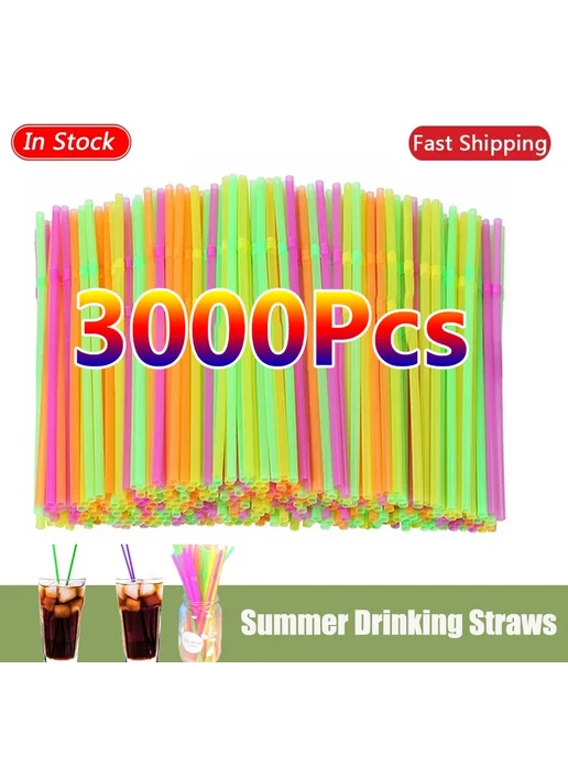 ZOMASOU Соломинки для напитков Multicolor-100PCS, 100 шт, фото 2