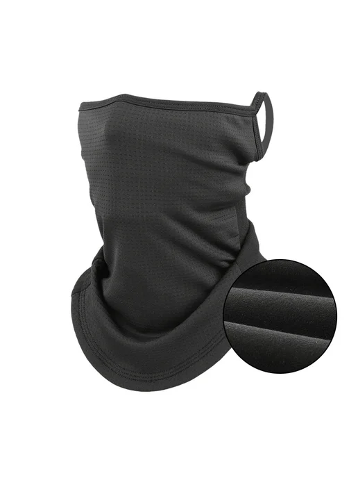 macogear Шелковая спортивная маска-бандана MACO-GDF черная Черный, Wi, черный