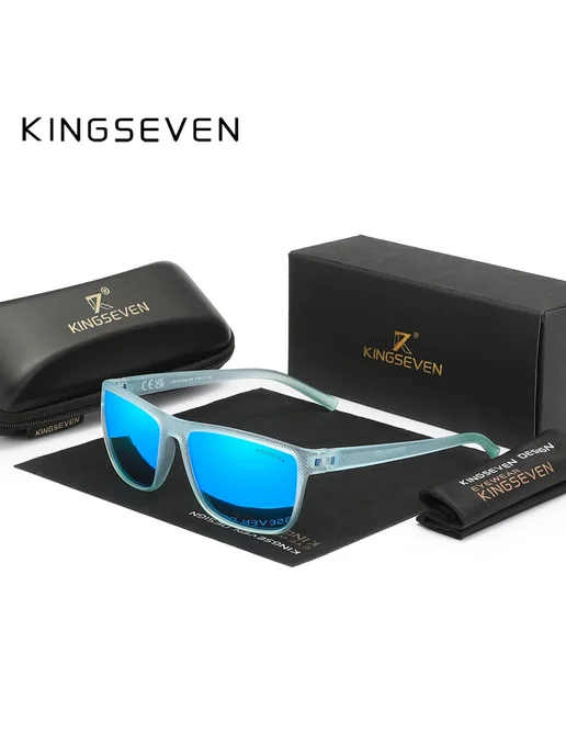 KingSeven Поляризованные Солнцезащитные Очки для женщин и му, черный, фото 3