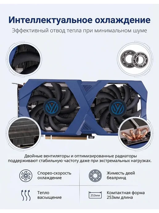 shangxinwei Видеокарта RTX 3060 12GB Подходит для ПК, игр и ИИ, 12 ГБ, фото 6
