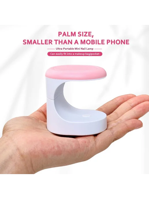Мини-USB-лампа для маникюра, черный, фото 5