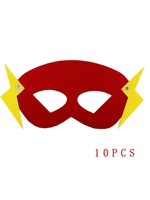 Hot Toys Набор Из 10 Фетровых Масок Супергероев Для Косплея, Рождеств, красный