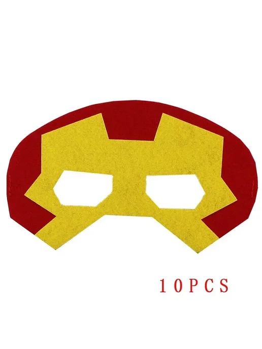 Hot Toys Детские маски супергероев, фетр, 10 шт, gangtie10, 10 шт