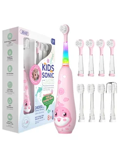 Детская электрическая зубная щетка Seago Kids Dolphin, розов