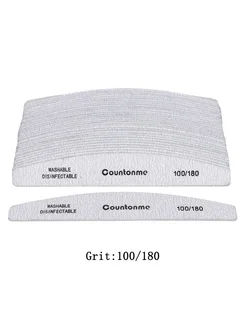 countonme Деревянные пилочки для ногтей 50 шт. 100-180 Grit