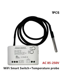 Нет бренда Wi-Fi умный выключатель с датчиком температуры AC 85-250V