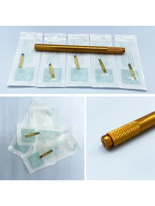 BOLUOYIN Профессиональный набор для татуажа Golden Tebori 3D, вариант, фото 5