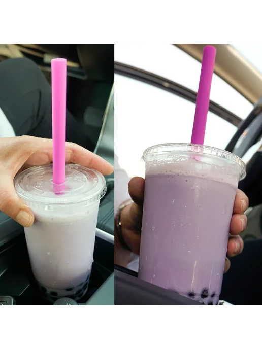 ZOMASOU Большие разноцветные трубочки дляbubble tea 100-600, в упаковке 137 г, фото 6