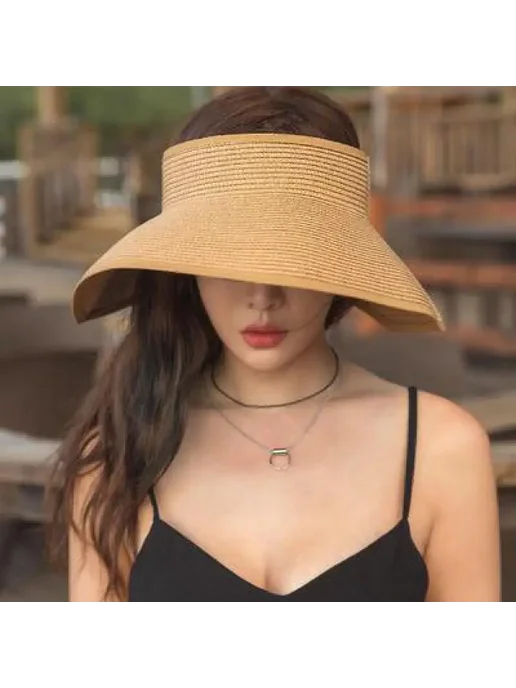 COKK Женская Весенне-летняя Широкополая Складная Солнцезащитная Ш, розовый, фото 3