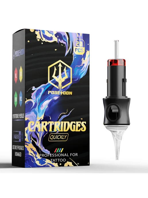 Иглы Для Татуировок POSEIDON V5, 20 Шт, Одноразовые, Безопа, 20 шт, фото 2
