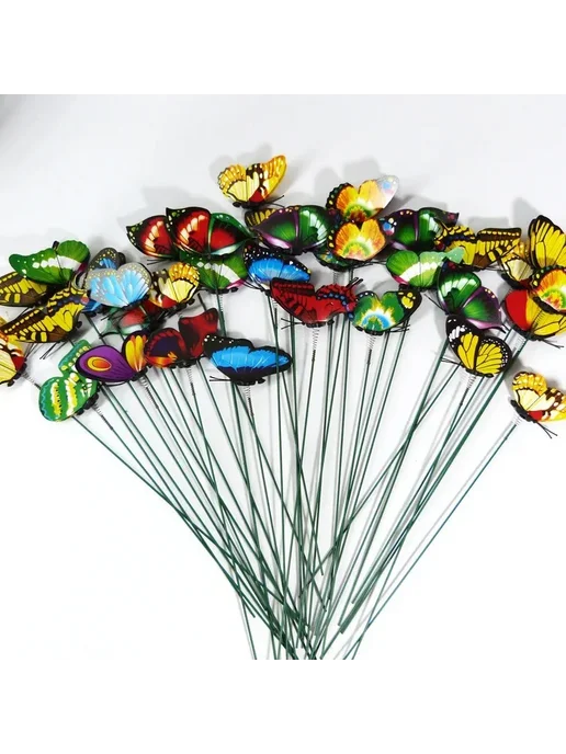 Нет бренда Декоративные бабочки из пластика 5-50 шт 50PCS, 550 шт, 24 шт, фото 4