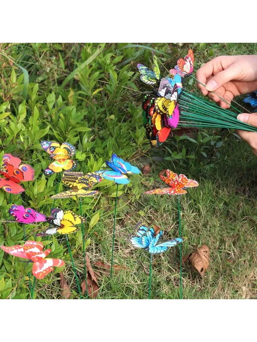 Нет бренда Декоративные бабочки из пластика 5-50 шт 50PCS, 550 шт, 10 шт, фото 7