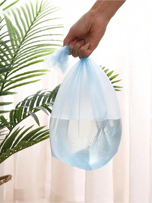 Нет бренда Портативные мешки для мусора, 5 рулонов, разные цвета 3 pack, синий, фото 6