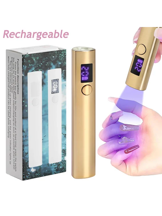Портативная Мини-сушилка Для Ногтей UV LED Быстрое Сушение, вариант, фото 2