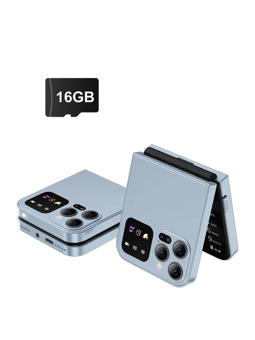 SERVO Сотовый Телефон-раскладушка A50 Pro С Двумя SIM-картам, серый