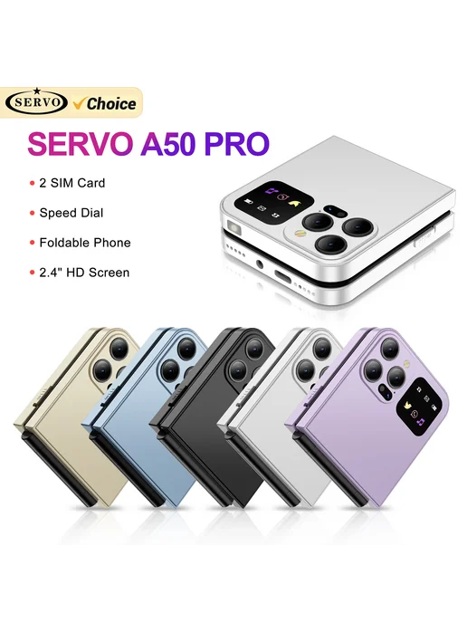 SERVO Сотовый Телефон-раскладушка A50 Pro С Двумя SIM-картам, серый, фото 2