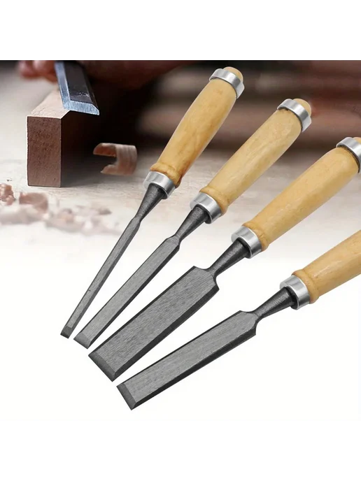 Wnew Профессиональный Набор Стамесок Для Резьбы По Дереву, 4 Шт, 4 шт, фото 2