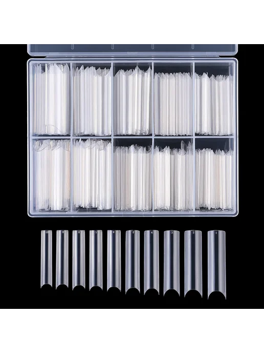 MingLee Nакладные ногти фrrt434 XXL длинные прямые квадратные 200Pc, вариант, фото 2