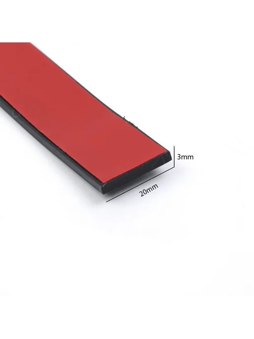 Нет бренда Черная силиконовая лента 50 см 3x40mm, черный