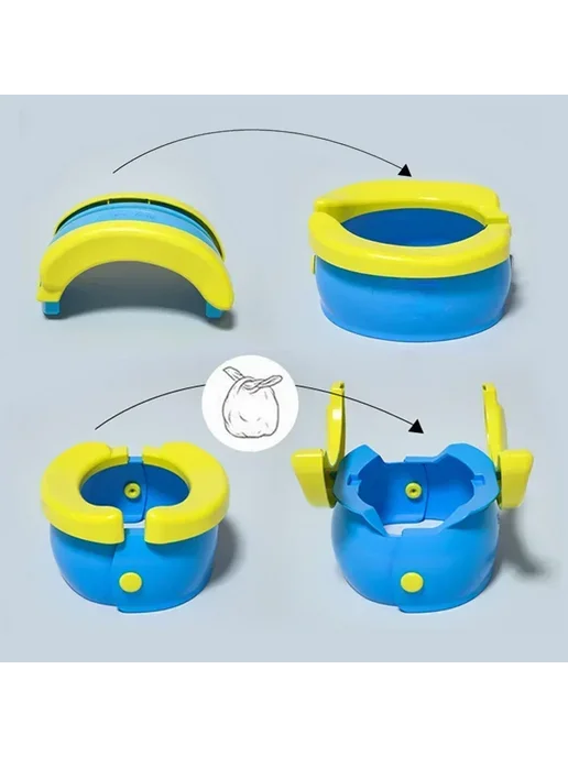 SMHXIANGQIANJIN Детское складное сиденье для горшка Green, синий, фото 3