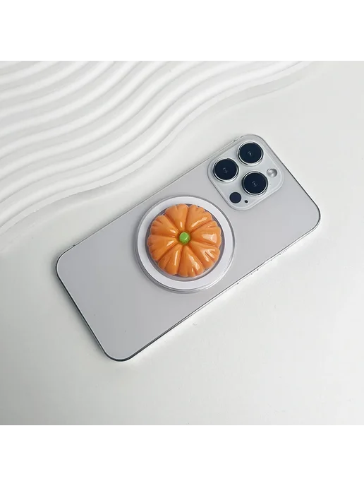 Нет бренда Подставка для телефона Magnet Pumpkin, оранжевый, оранжевый