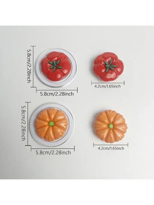 Нет бренда Подставка для телефона Magnet Pumpkin, оранжевый, оранжевый, фото 3