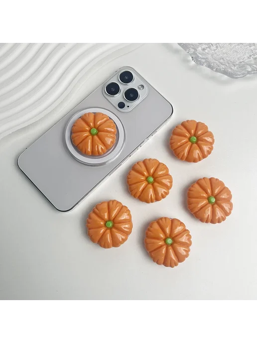 Нет бренда Подставка для телефона Magnet Pumpkin, оранжевый, оранжевый, фото 6