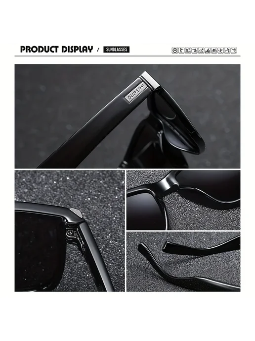 Dubery Солнцезащитные очки 518 Black1, Черный, черный, фото 6