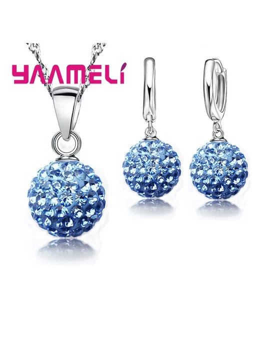 YAAMELI Ювелирный набор розовый цирконий Fuchsia 1, розовый, фото 4
