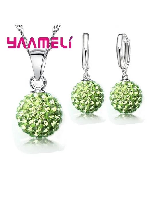 YAAMELI Ювелирный набор розовый цирконий Fuchsia 1, розовый, фото 7