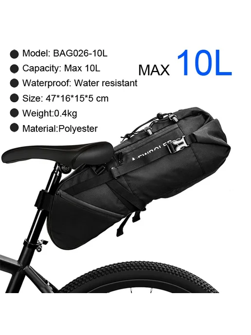 Нет бренда NEWBOLER Водонепроницаемая велосумки 13л Черный, BAG026 10L, 13 л, 10 л