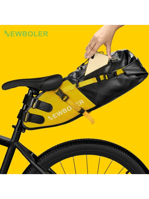 Нет бренда NEWBOLER Водонепроницаемая велосумки 13л Черный, BAG026 10L, 13 л, 10 л, фото 2