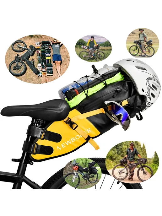 Нет бренда NEWBOLER Водонепроницаемая велосумки 13л Черный, BAG026 10L, 13 л, 10 л, фото 3