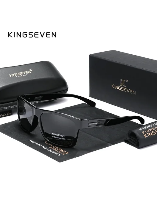 KingSeven Солнцезащитные очки Polarized UV400 для взрослых, вариант, фото 6