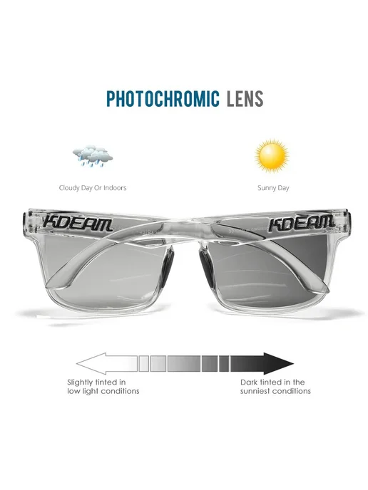 KDEAM Солнцезащитные очки UV400 фотохромные C55, вариант, фото 5
