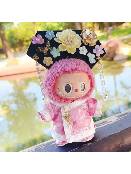 Платье для куклы Labubu 3.0 Розовый, 02 pink set, розовый, фото 3