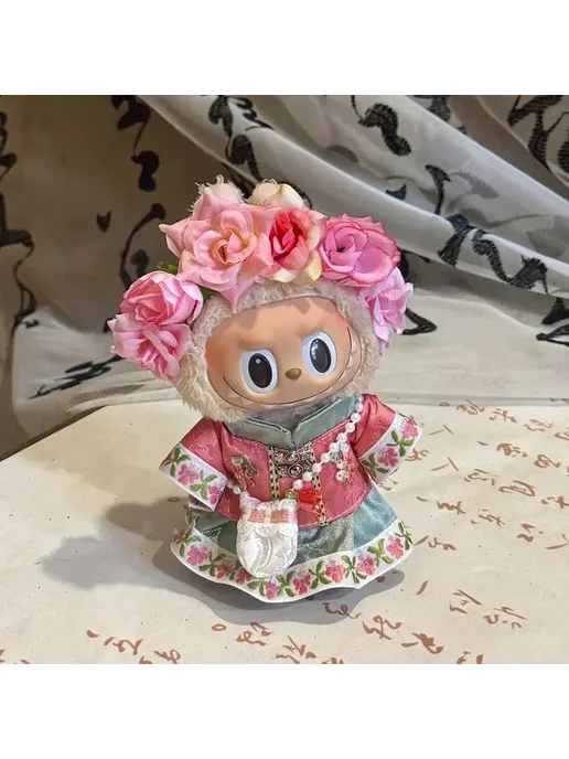 Платье для куклы Labubu 3.0 Розовый, 02 pink set, розовый, фото 6