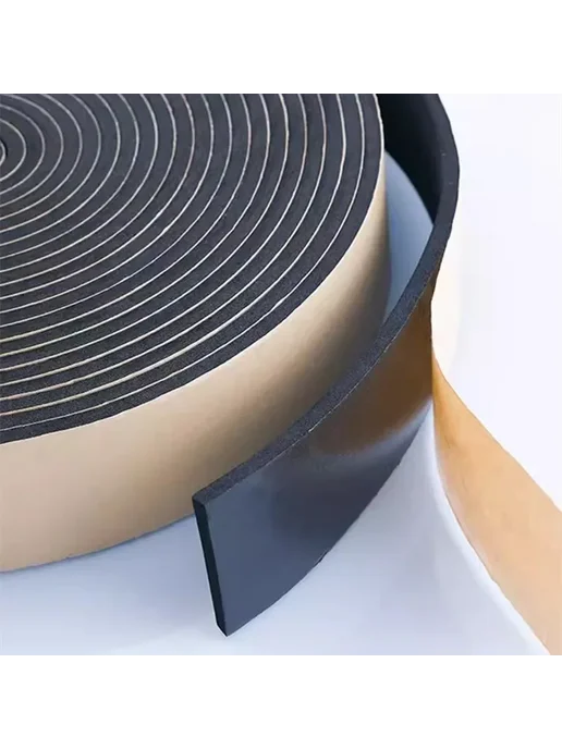 Нет бренда Самоadhesive black EPDM rubber seal strip 2x10mm 10m 5mm x 3, черный