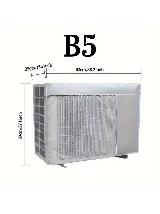 Нет бренда Водонепроницаемый чехол для кондиционера из оксфорда 4B85x32, 92x35x69 см