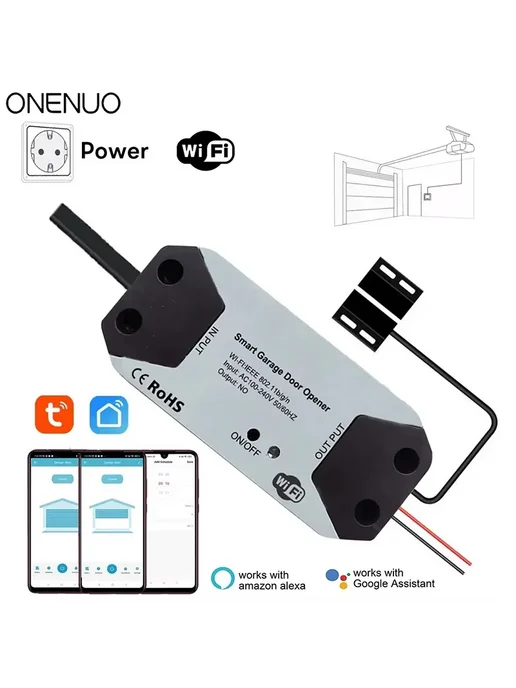 ONENUO Умный Wi-Fi выключатель для гаражных ворот DC5V White, белый, фото 2