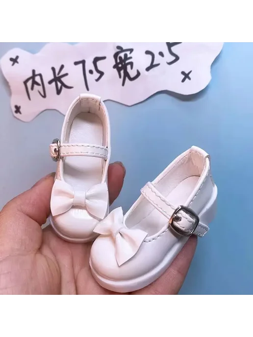 Красные туфельки для куклы 1 4 BJD, черный, фото 6