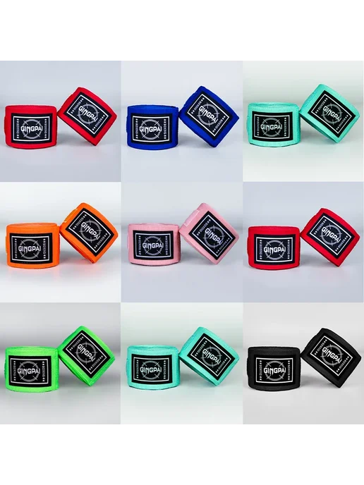 GINGPAI SPORT Эластичные боксерские бинты 1.5 3 5 м, 5 м, в упаковке 83 г, фото 3