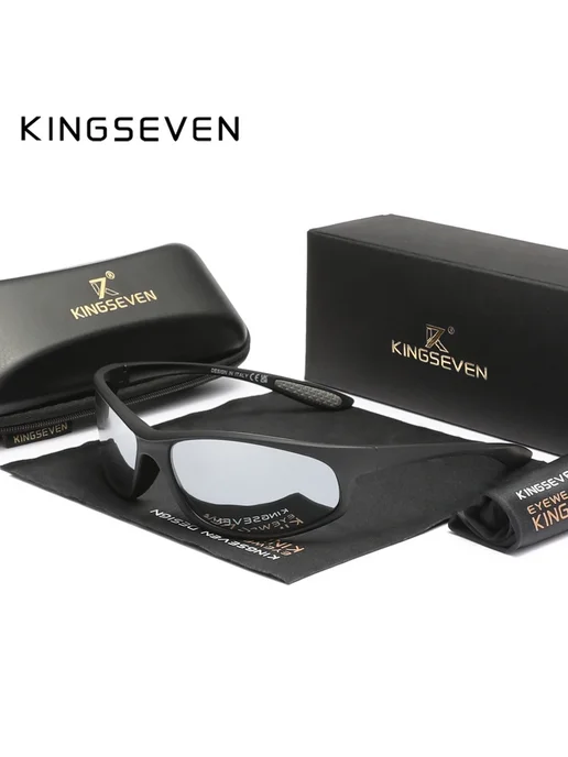 KingSeven Классические поляризованные солнцезащитные очки Bl, черный