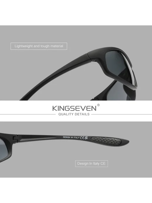 KingSeven Классические поляризованные солнцезащитные очки Bl, синий, фото 6